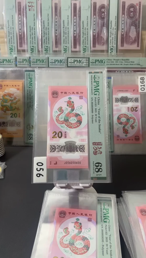 塑料蛇钞pmg68蛇三056五龙珠