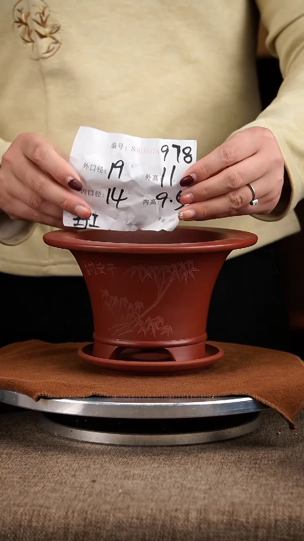 【闪购商品】紫砂花盆紫砂花盆978+z