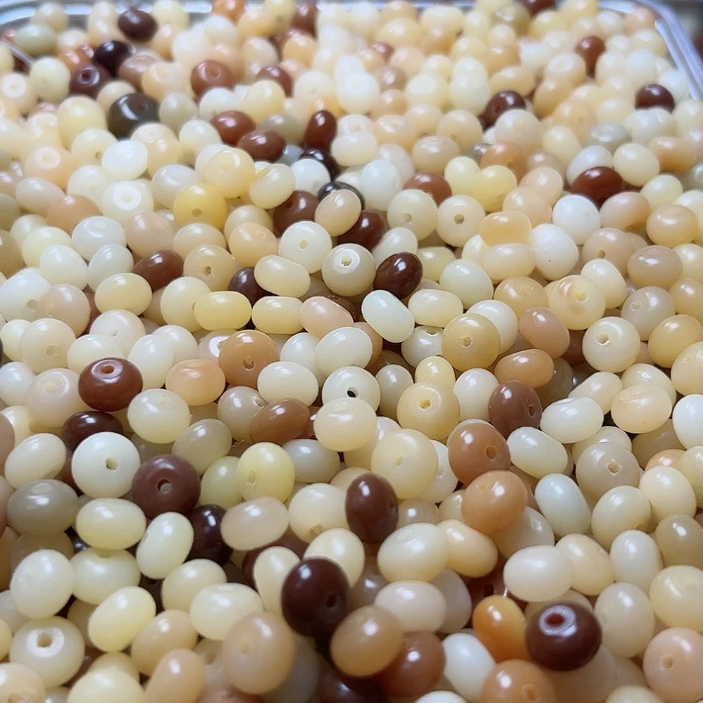 菩提根9mm小熊算盘200颗孔道瑕