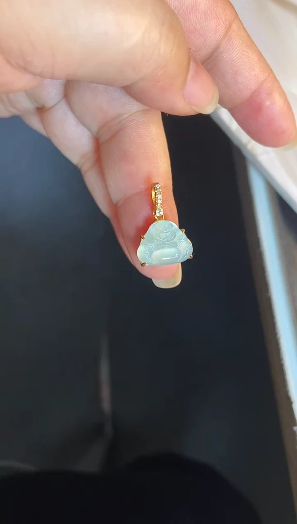 吊坠(不含链)银S925镶嵌翡翠1