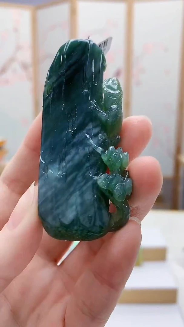 未镶嵌定制翡翠4868ry-毛货挂件94