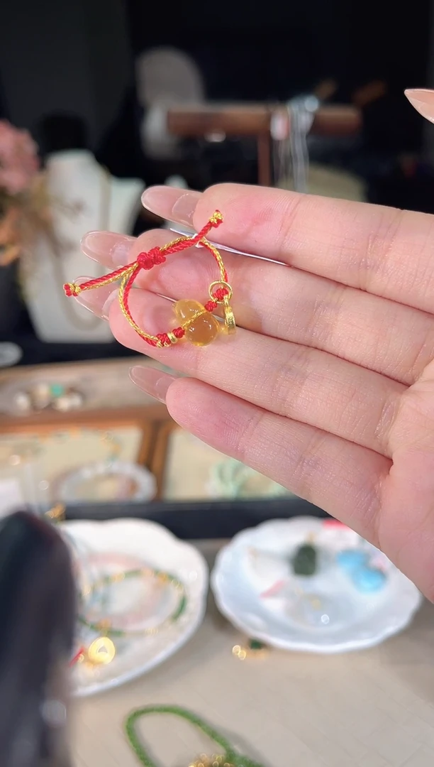 琥珀未镶嵌戒指多样性发货其一