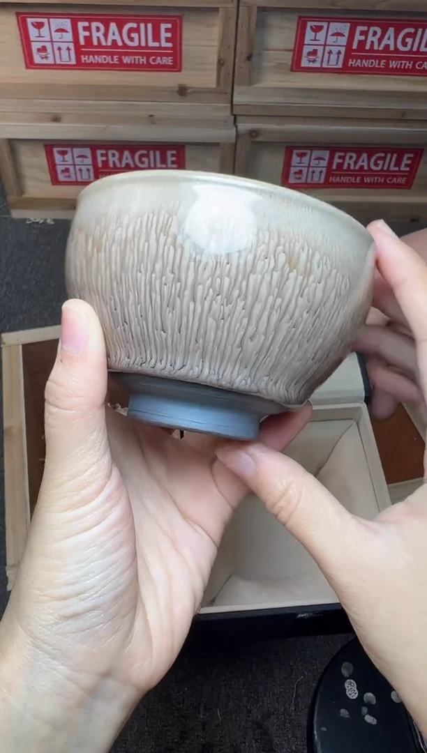 茶盏银丝水芽 建窑建盏主人杯