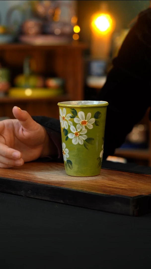 杯手绘心瓷陶瓷浮力