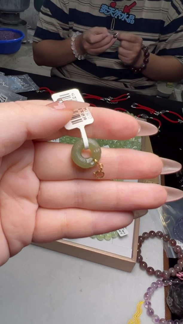 和田玉未镶嵌珠宝奇石和田玉扣子多样性发其一