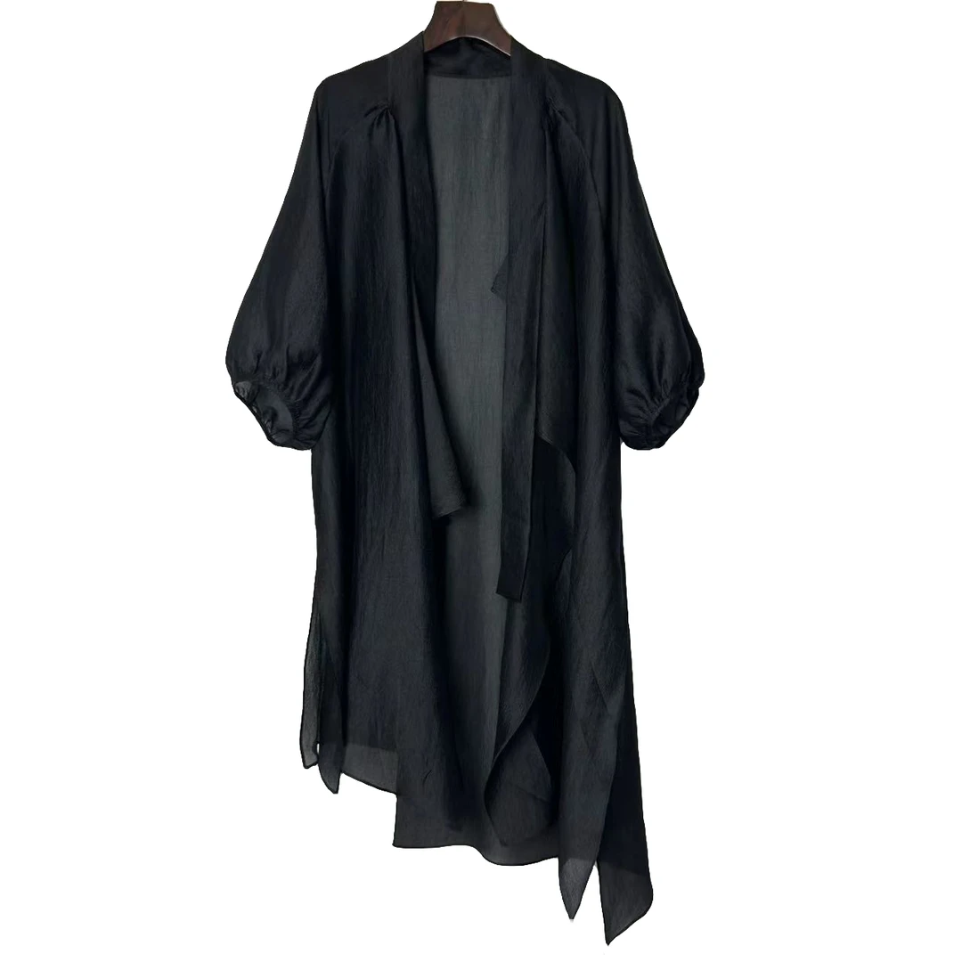 朱总原创设计墨韵飘逸2024913长开衫