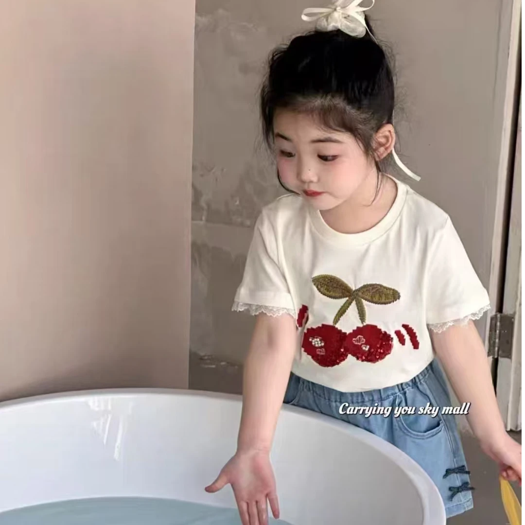 Alice *036* 仙女福利 天空之城正品樱桃刺绣T恤
