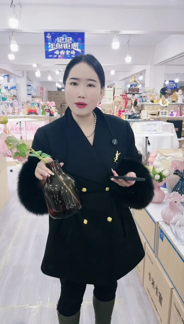 【闪购商品】琉璃静姐花器J-品28