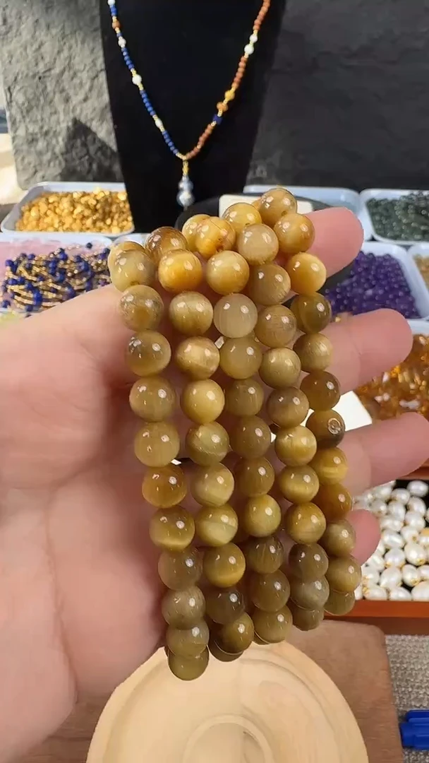 合金手串木变石金虎眼素串  多样性发一