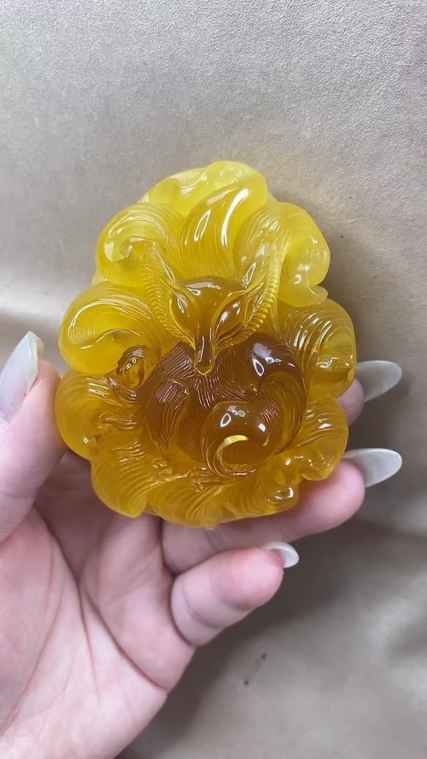 琥珀颈饰未镶嵌吊坠