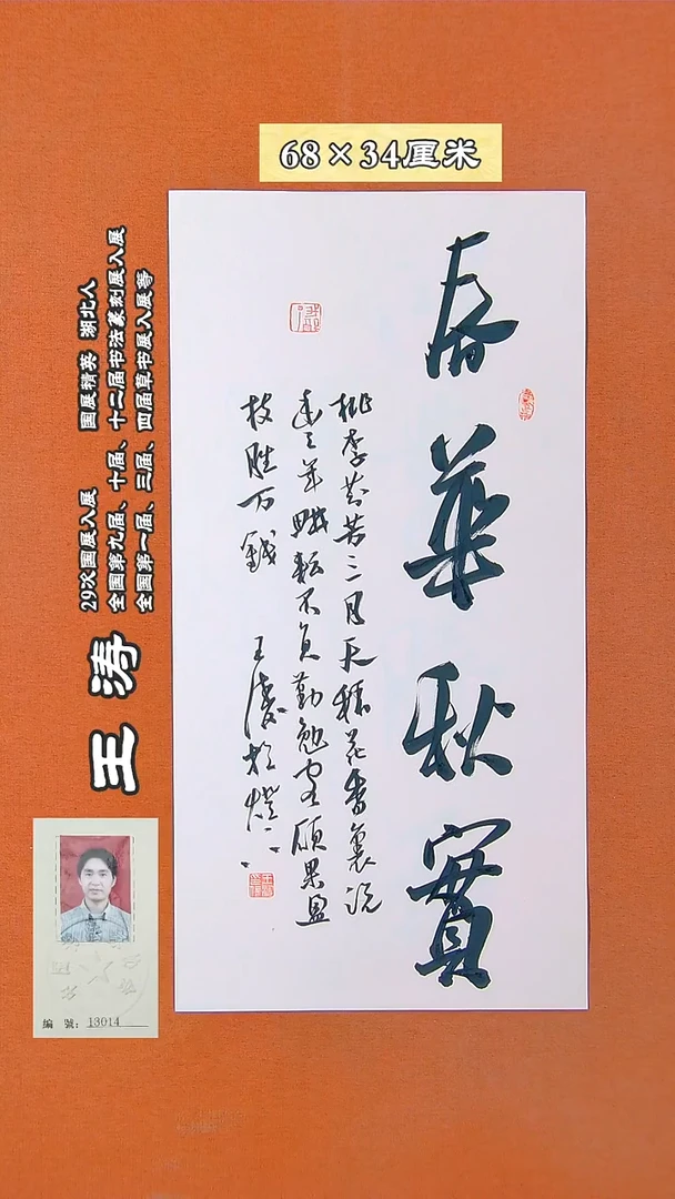 书法105D王涛书法作品