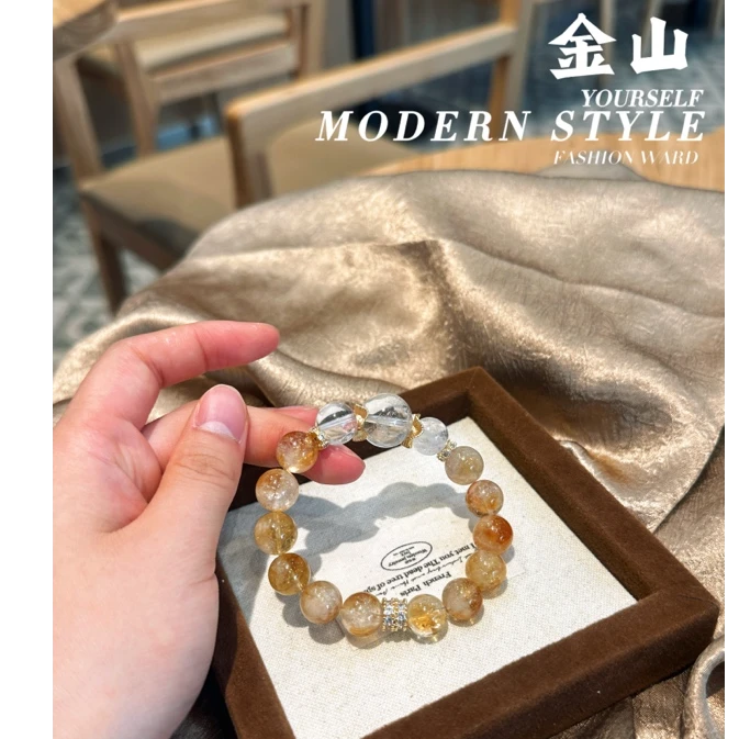 【晶灵 金山】9-10mm黄塔晶+14mm暴风雪白阿塞+10白阿塞 多样性发一