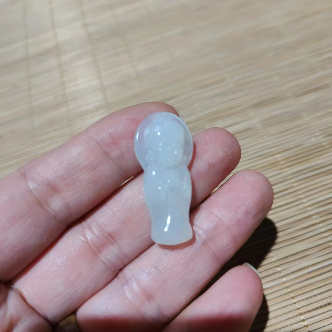 岫玉宝宝佛 糯吊坠