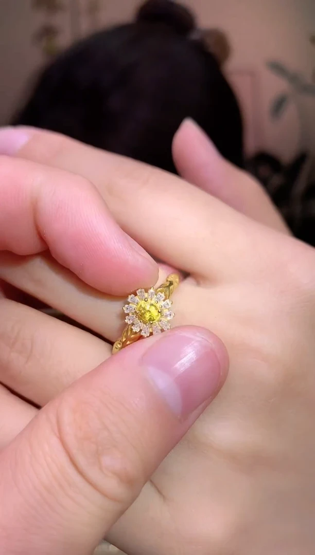 蓝宝石戒指银S925镶嵌蓝宝石戒指