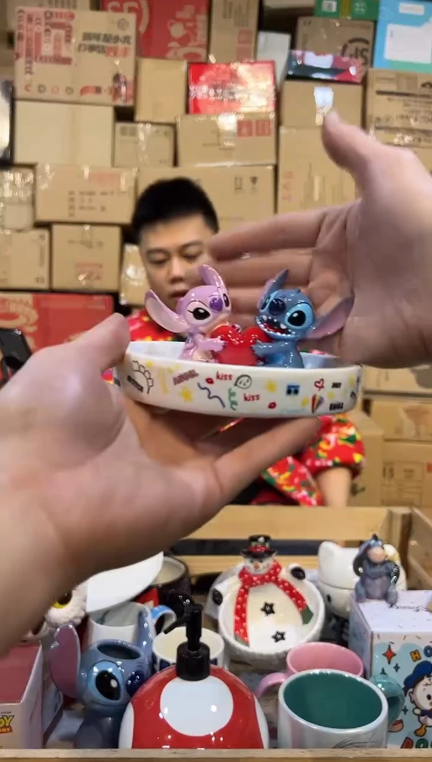 【闪购商品】杯原盒史迪仔安琪首饰盘