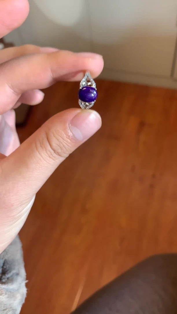 【闪购商品】苏纪石（舒俱来）戒指银S925镶嵌舒俱来