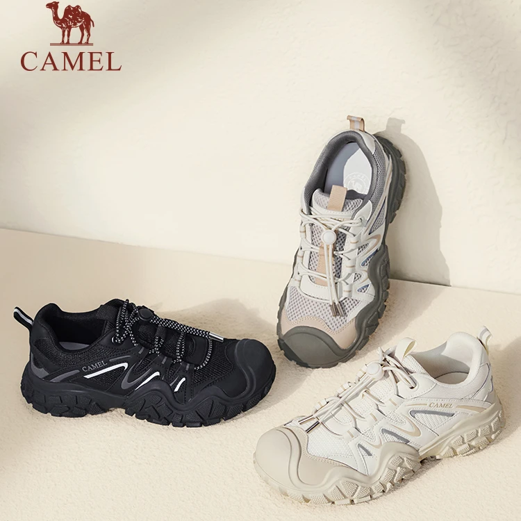 【复古丑萌】骆驼女鞋24春季新款时尚百搭运动户外登山鞋L24S245121