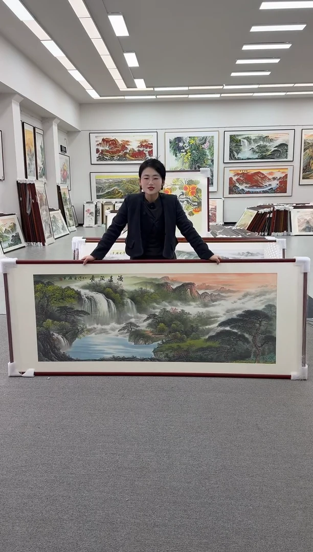 国画手绘 源远流长 219*88
