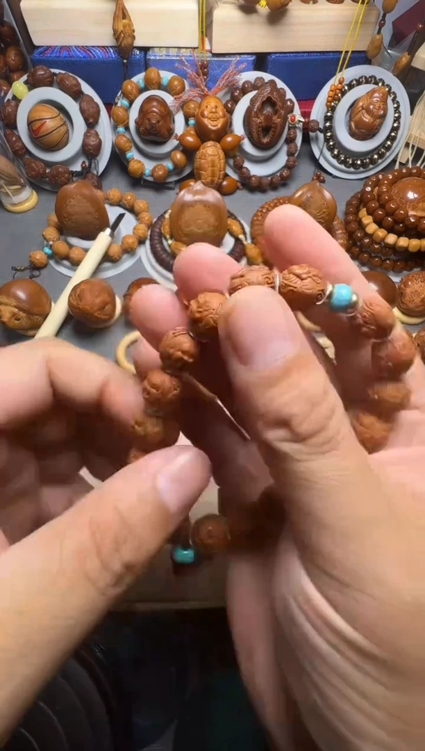 手串橄榄核桃核财迷