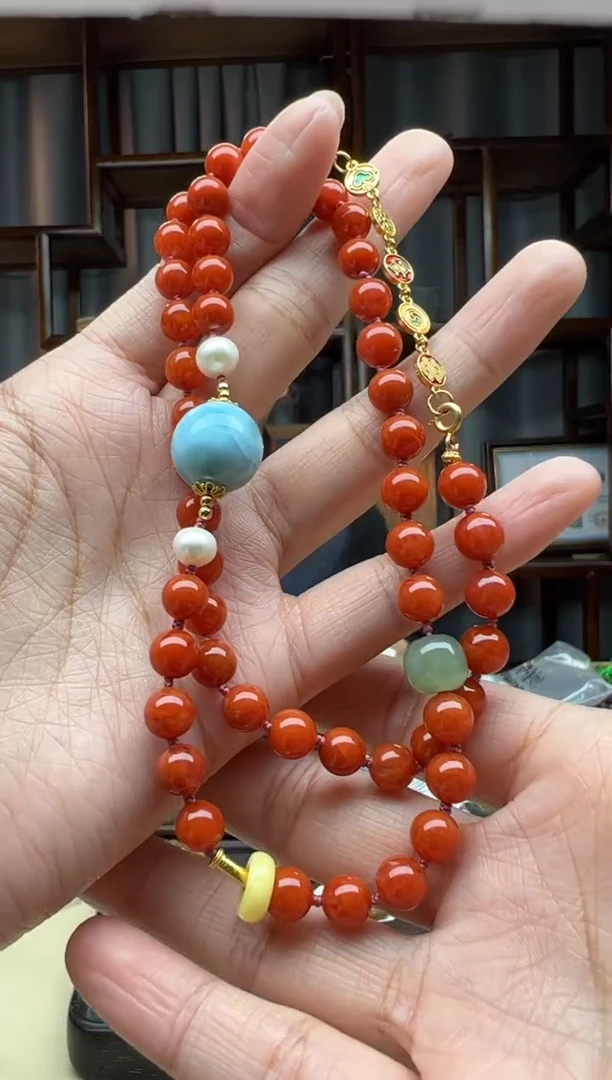 【闪购商品】南红玛瑙颈饰未镶嵌项链  多样性发货拍一发一