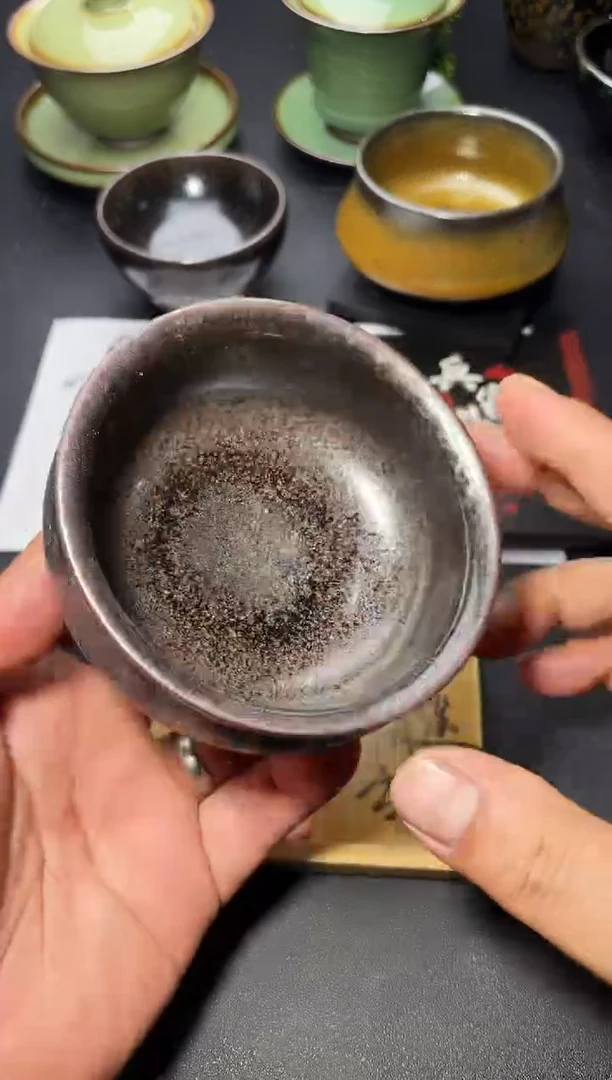 茶盏104（微瑕）叶紫建盏