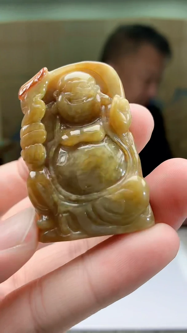 【闪购商品】定制翡翠未镶嵌4969bb-毛货挂件45