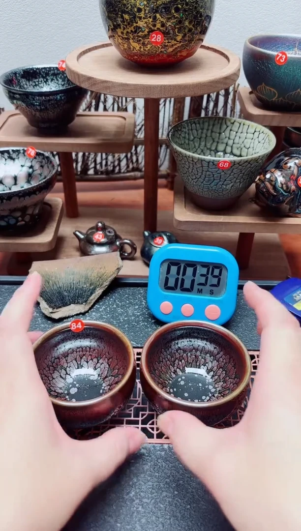 茶盏老**️84号建盏工匠茶器