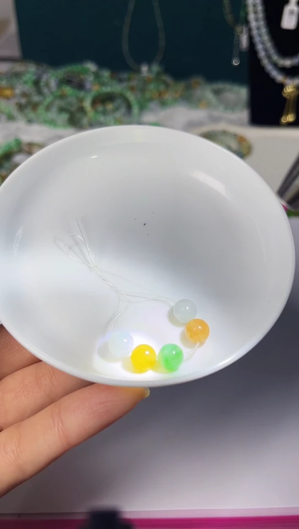 未镶嵌手链翡翠翡翠珠串翡翠珠串