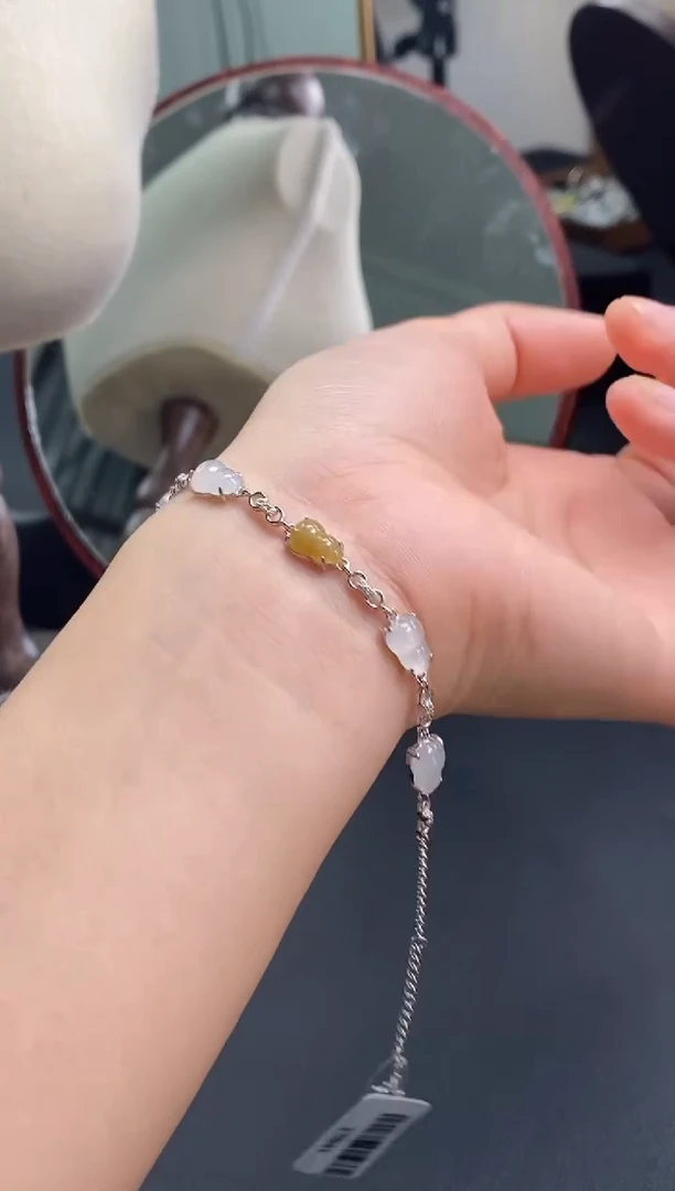 颈饰银S925镶嵌翡翠17041多样性发一