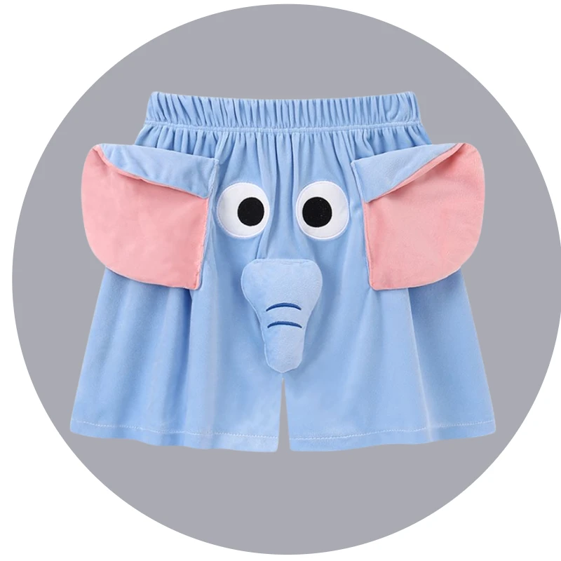 大象短裤长鼻子会响正反可穿短裤睡裤帕恰狗猪猪短裤网红情侣同款