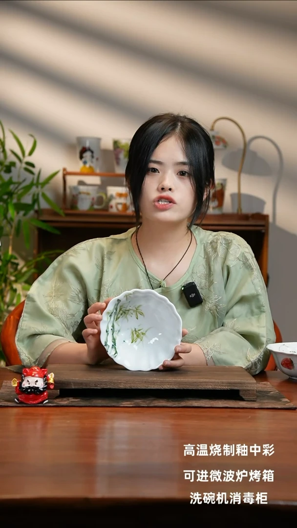 景德镇手绘釉中彩（食品级）花边碗