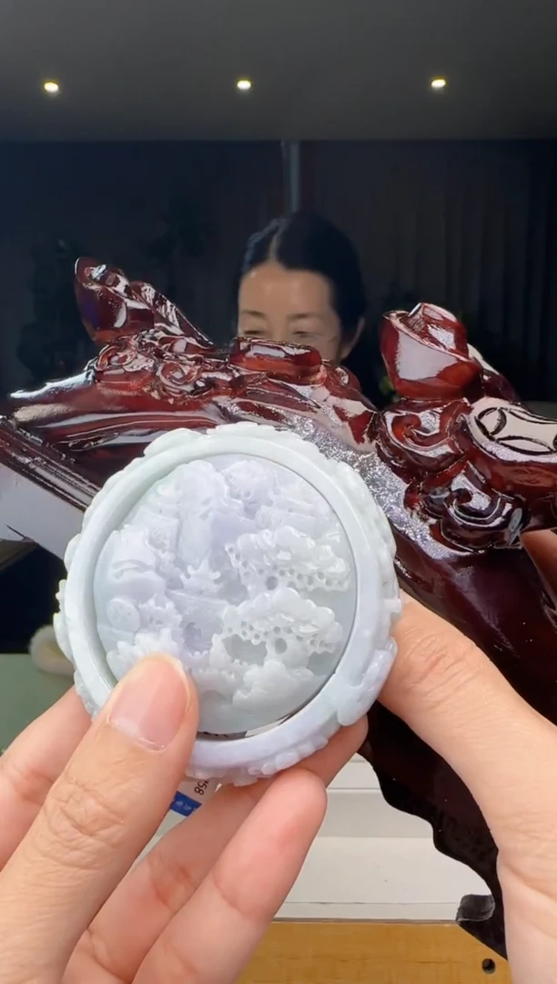 【闪购商品】翡翠手镯未镶嵌一套+底座XM@@960Q3J15121