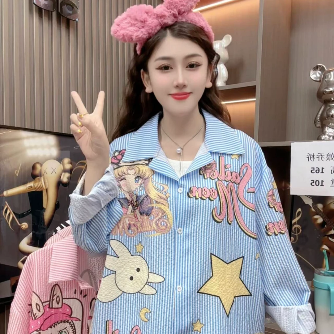 【601-650】桥老板专属推荐宽松时尚网红气质女装春夏款衬衫1204