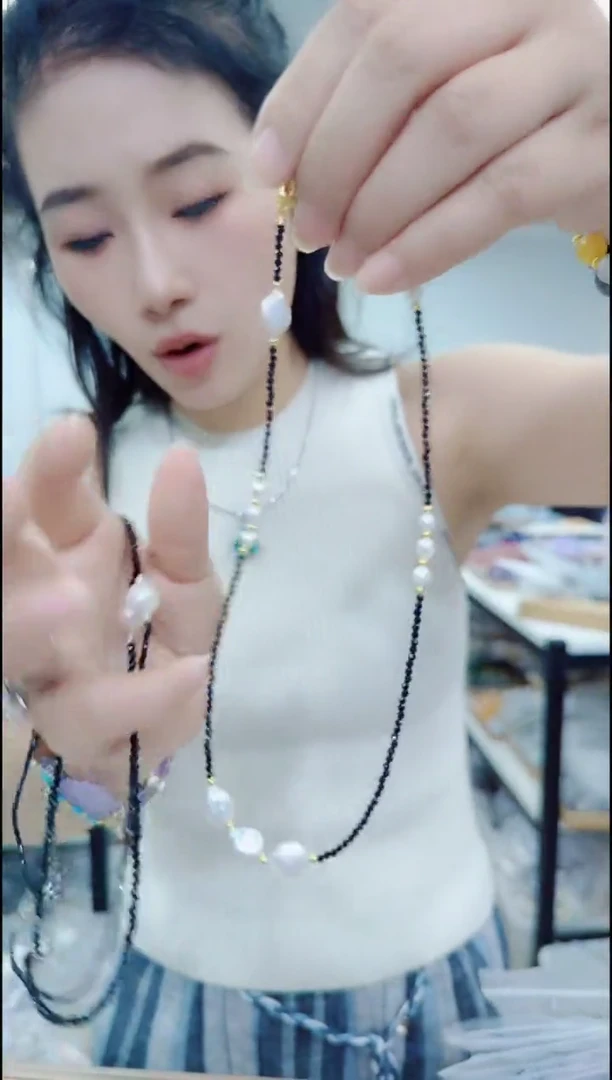 淡水珍珠合金颈饰0248珍珠锁骨链