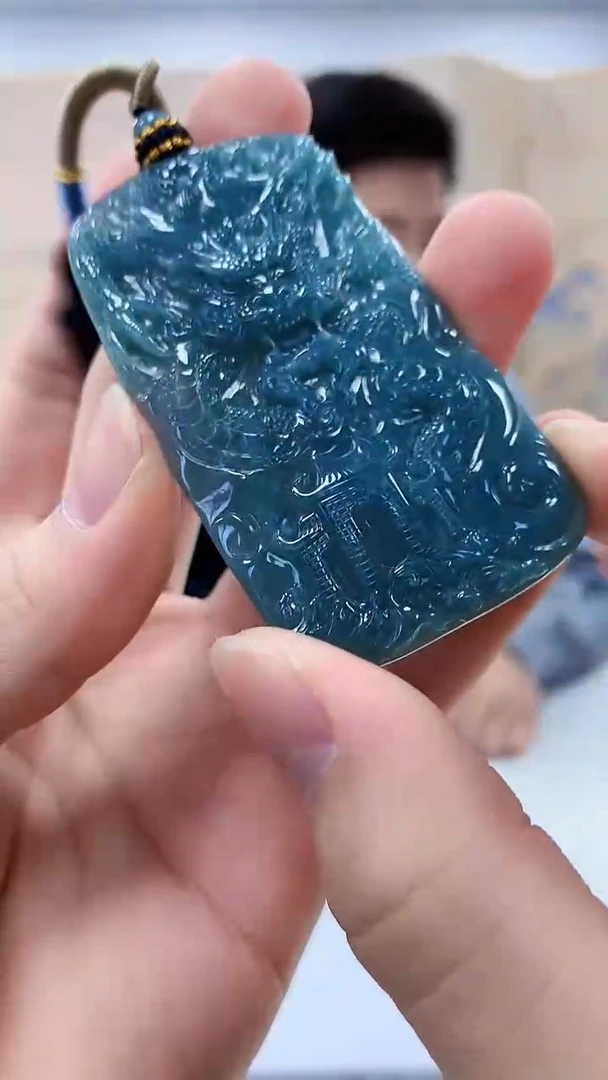 【闪购商品】定制翡翠未镶嵌4917bb-毛货挂件170