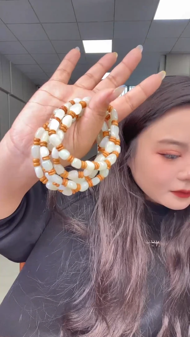 【闪购商品】和田玉手串未镶嵌TZ803多样性发一件