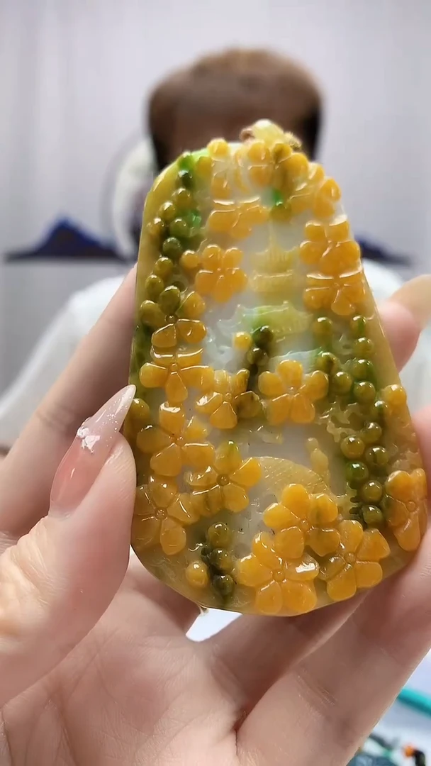 定制翡翠未镶嵌4868DD-毛货挂件6