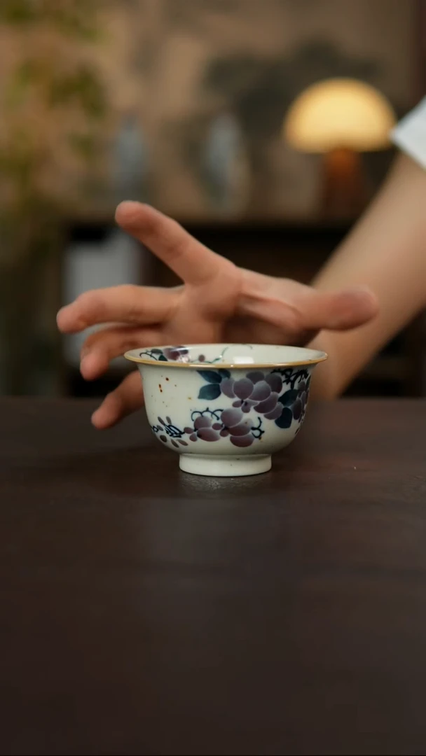 景德镇陶瓷杯碗柴烧多人