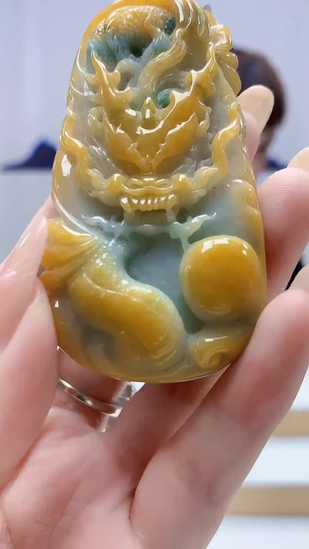 未镶嵌定制翡翠4868DD-毛货挂件9
