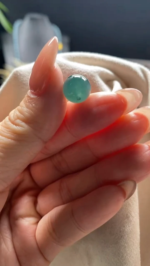 未镶嵌手链翡翠散珠卡10MM圆珠