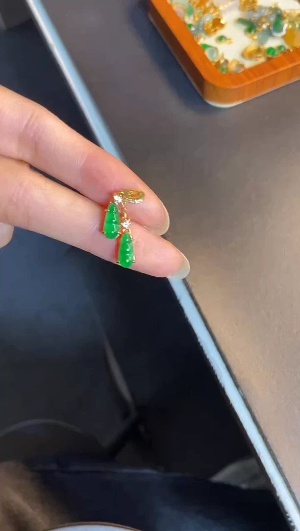 吊坠(不含链)银S925镶嵌翡翠1