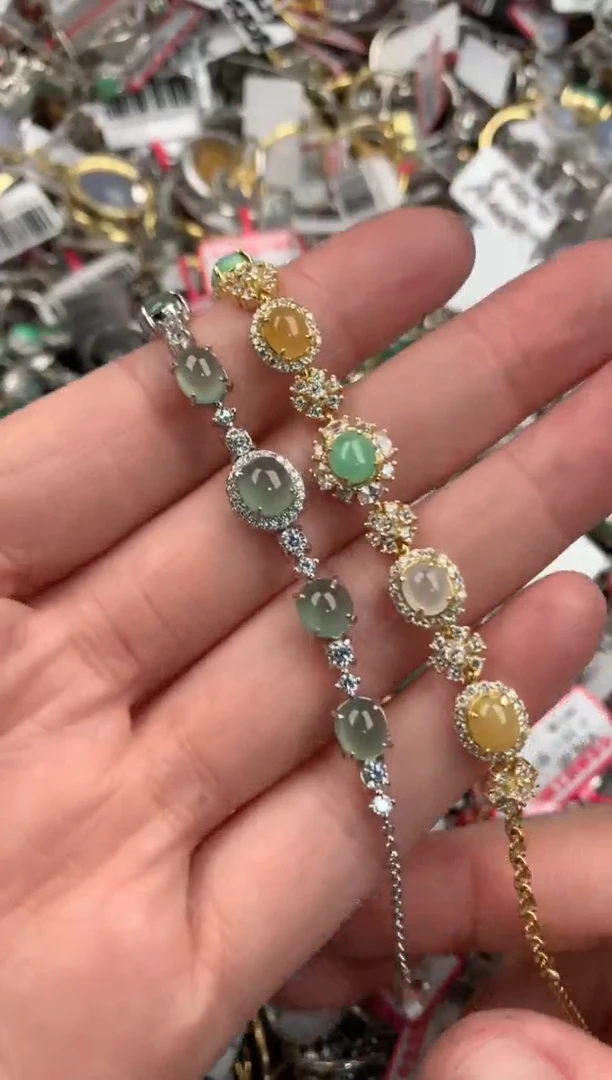 银S925镶嵌戒指翡翠888                7
