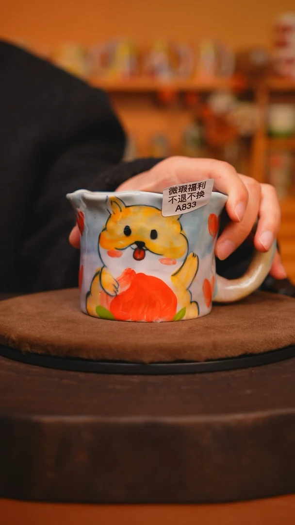 【闪购商品】瓷片景德镇手绘瓷器高温釉下彩---微瑕