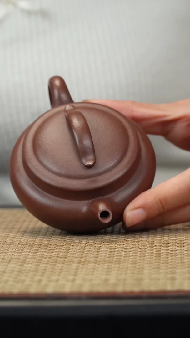 【闪购商品】紫砂茶壶底槽清一页汉瓦150c
