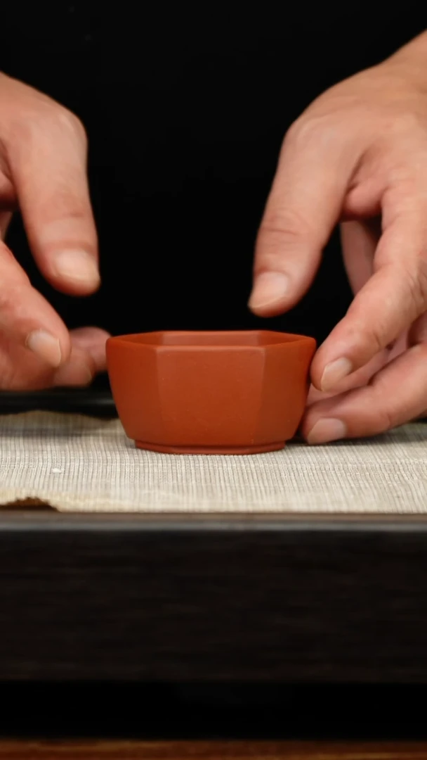茶壶紫砂清水泥六方杯