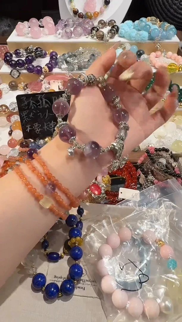 未镶嵌手串水晶多样性发一