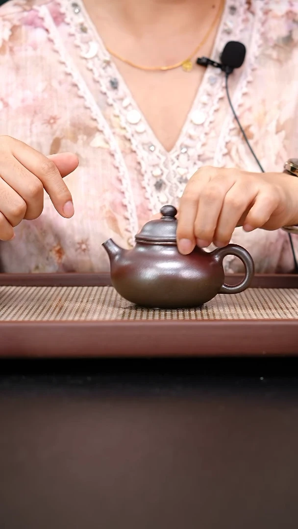 茶壶紫砂红皮龙柴烧容天150