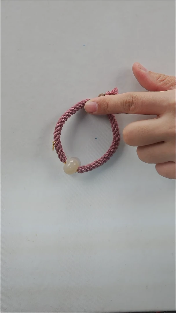 18K金镶嵌手绳和田玉手绳