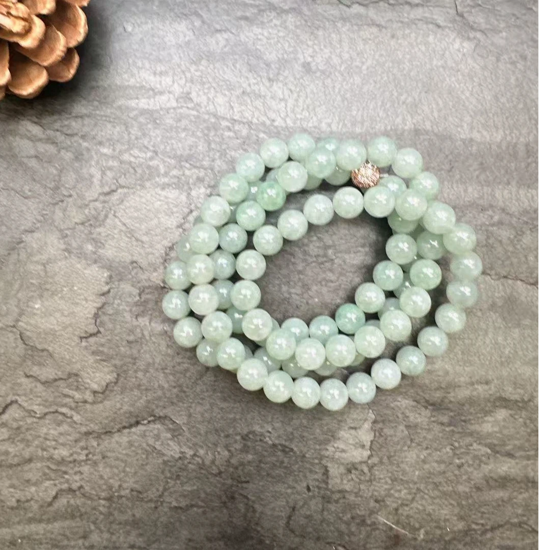 【大促专场】天然缅甸翡翠A货多圈手串 项链两戴款002