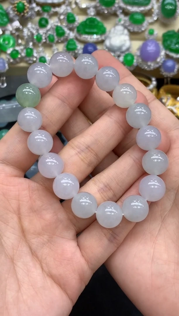 未镶嵌手串翡翠384-中国好珍宝